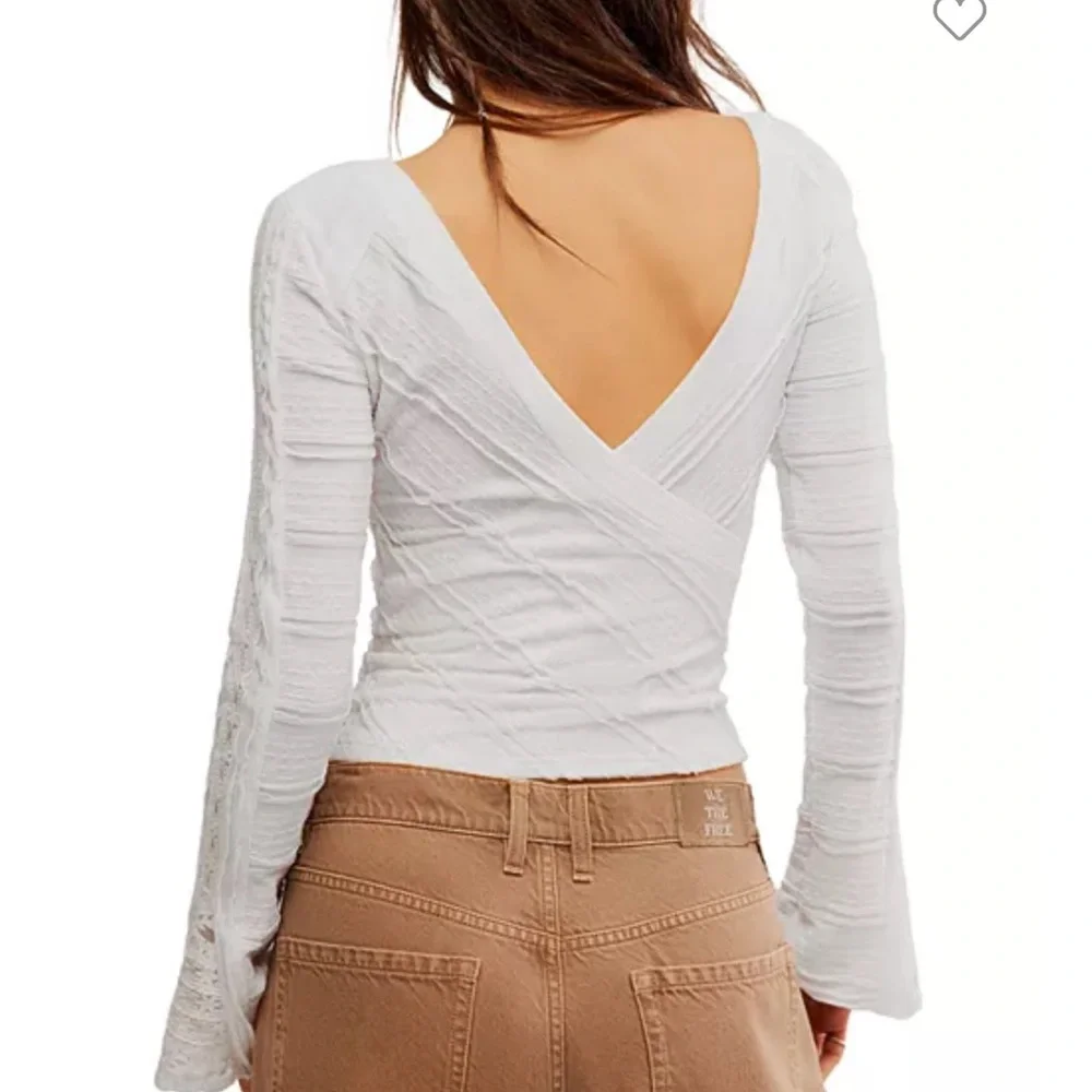 Free People Rocky Reversible Tee White Size S